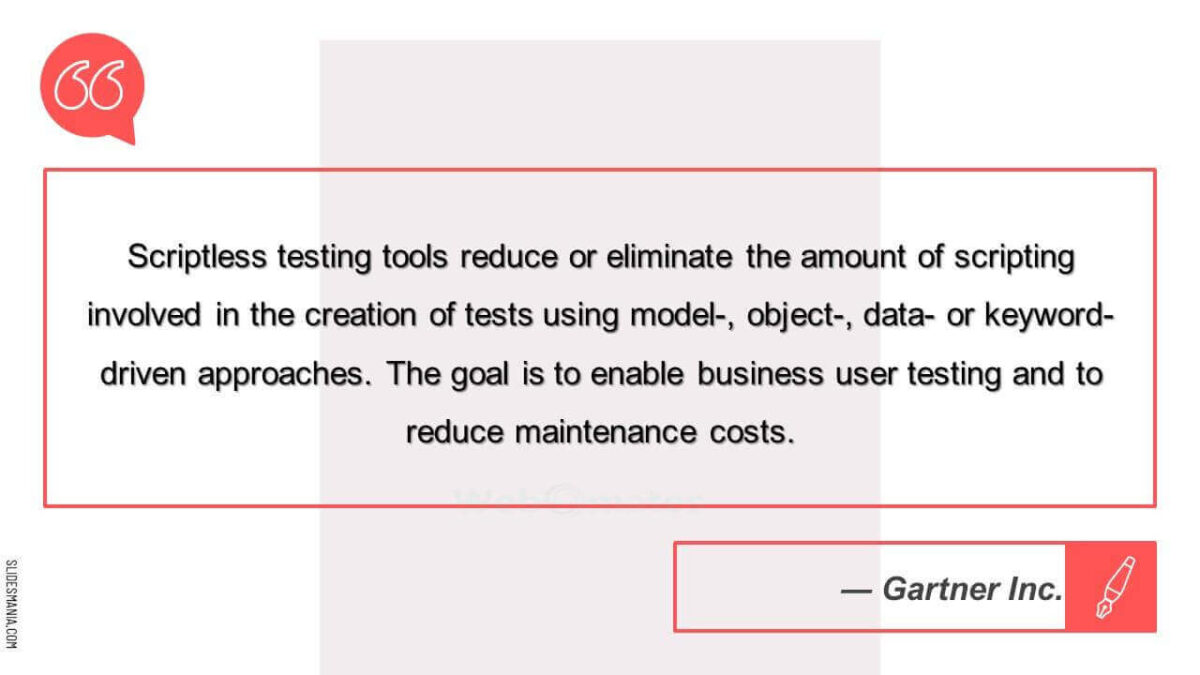 Codeless Test Automation – Webomates